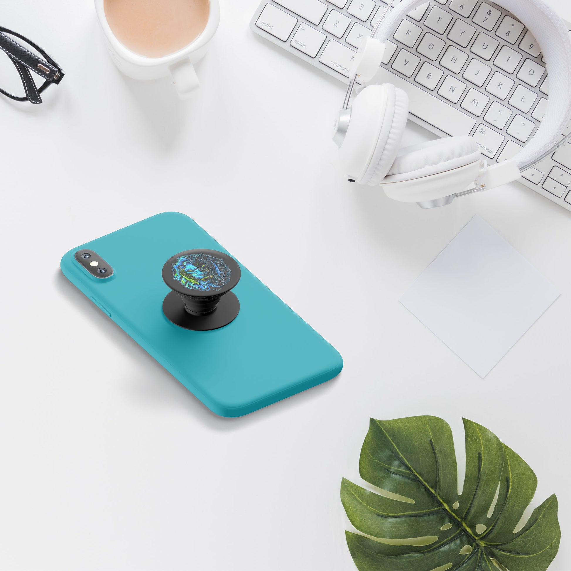 Neon Leo Flat Pop Holder
