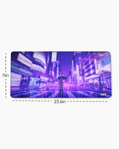 Neon Reverie Urban Glow Deskmat