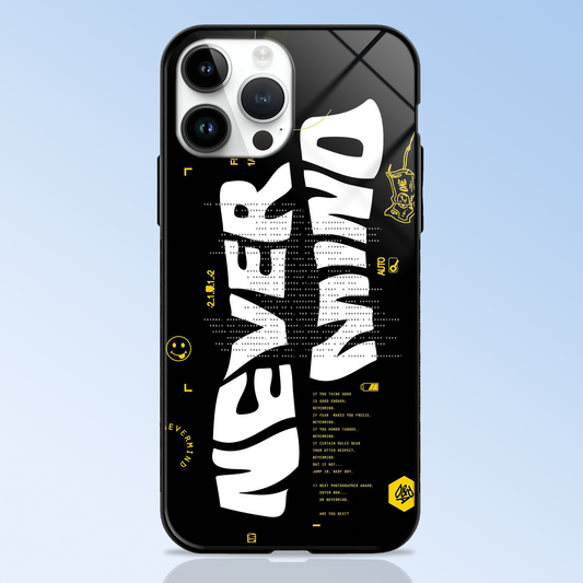 Never Mind Aesthetic Glass Case -  - MW Stuffs - 