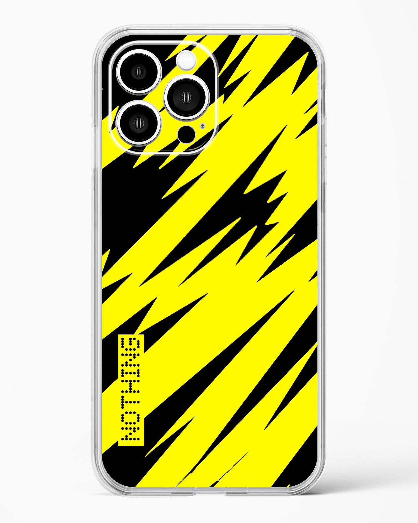 Bumblebee Stripe Shield Clear Silicone Case