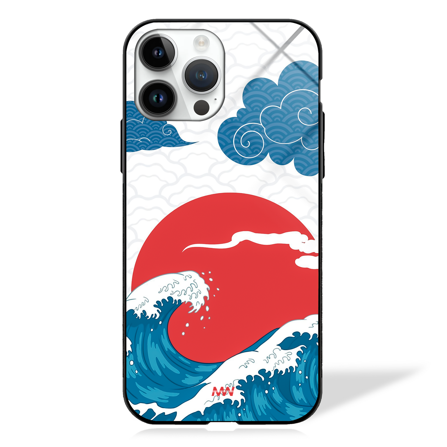 Oceanic Crest Art GLASS CASE -  - MW Stuffs - 