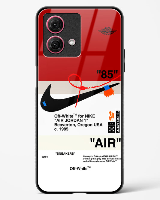 Off-White AIR Quoted Glass Phone Case-Moto G84 5G