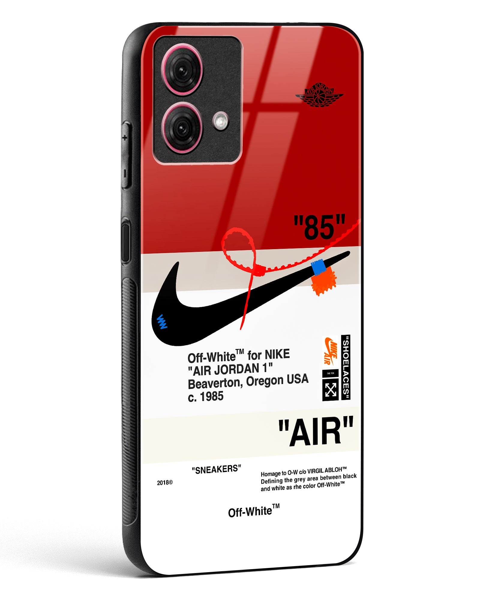 Off-White AIR Quoted Glass Phone Case-Moto G84 5G