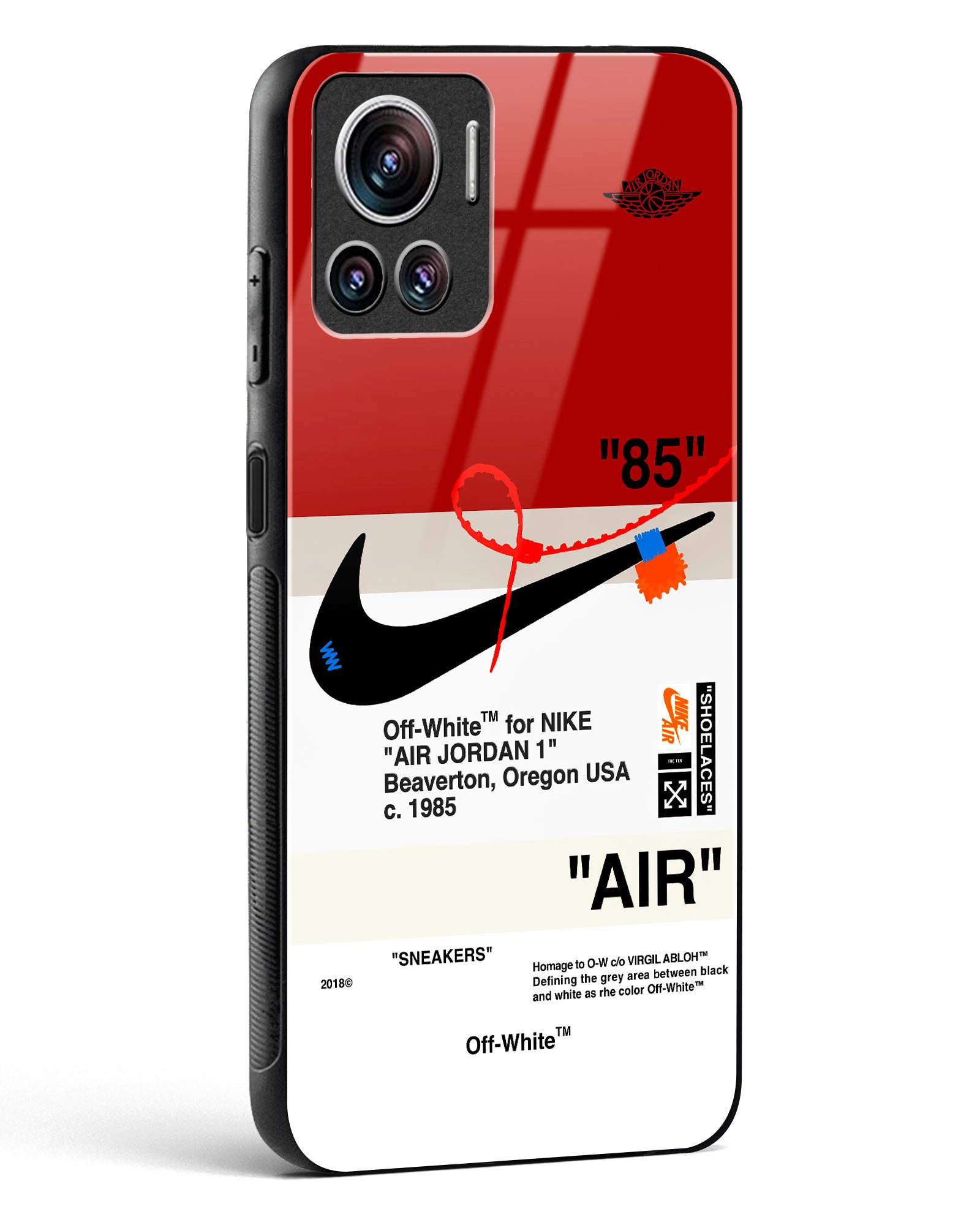 Off-White AIR Quoted Glass Phone Case-Motorola Edge 30 Ultra