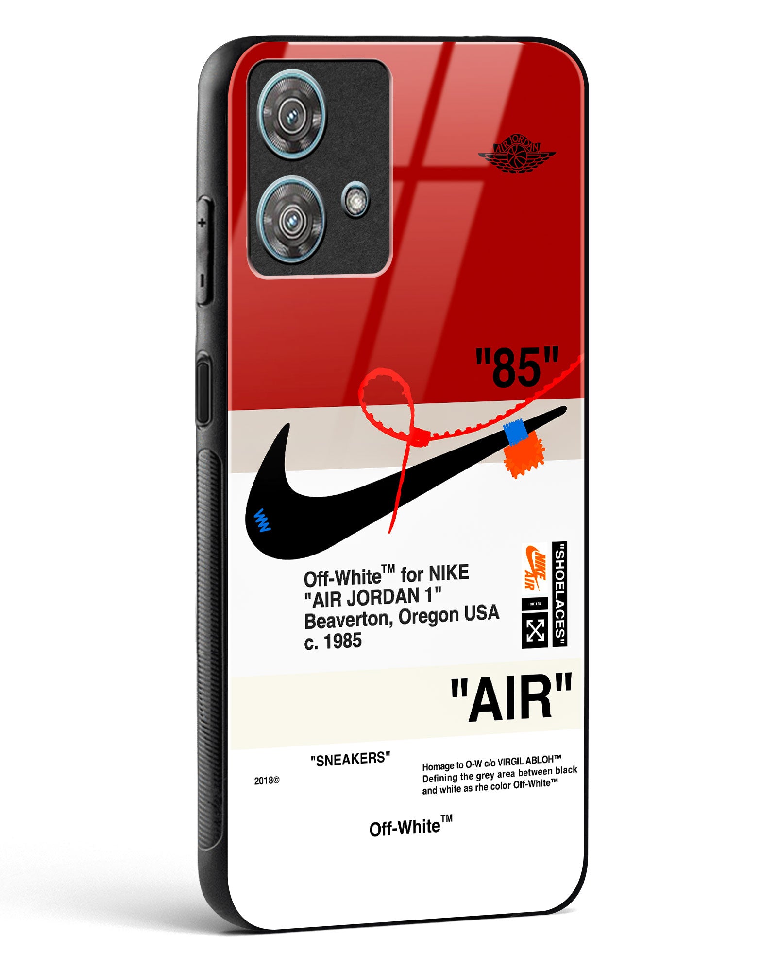 Off-White AIR Quoted Glass Phone Case-Motorola Edge 40 Neo