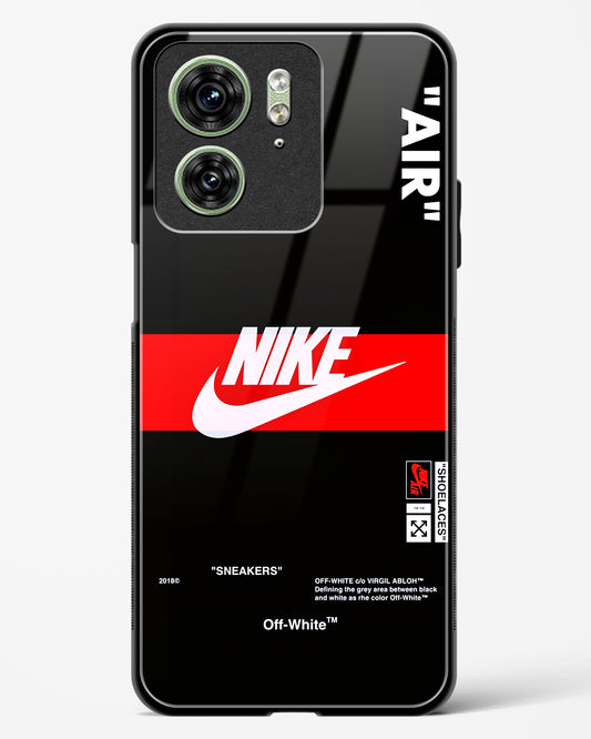 Off-White Quoted Glass Phone Case-Motorola Edge 40