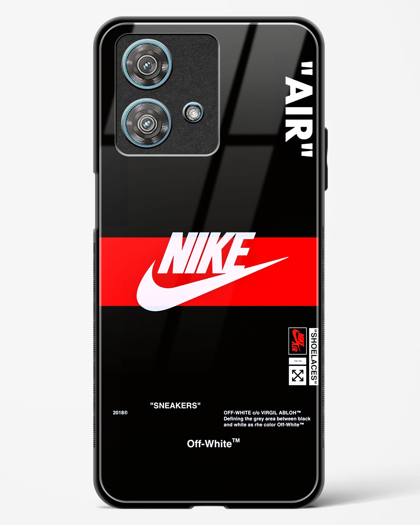 Off-White Quoted Glass Phone Case-Motorola Edge 40 Neo