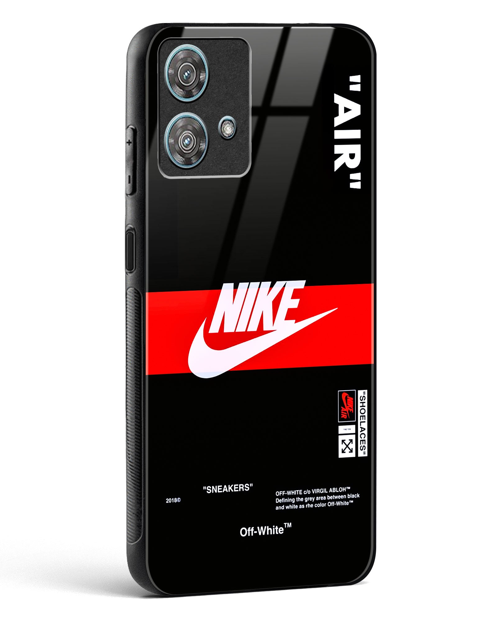 Off-White Quoted Glass Phone Case-Motorola Edge 40 Neo