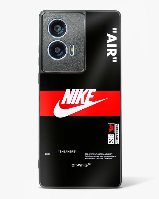 Off-White Quoted Glass Phone Case-Motorola Edge 50 Fusion