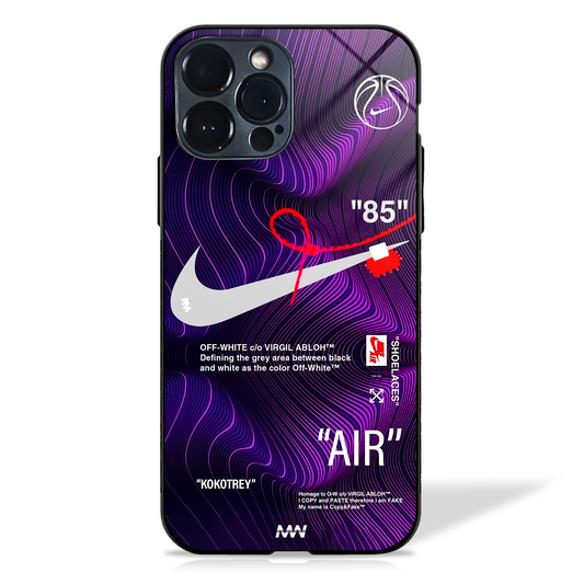Off-White AIR Sneakers Inspired Glass Case -  - MW Stuffs - 