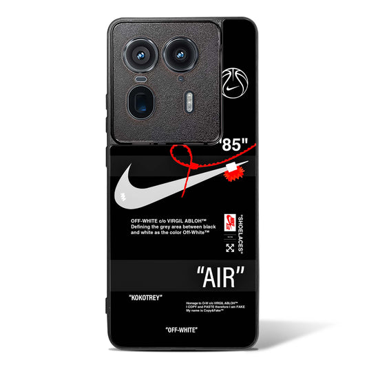 Off Black AIR Quoted Glass Phone Case-Motorola Edge 50 Ultra