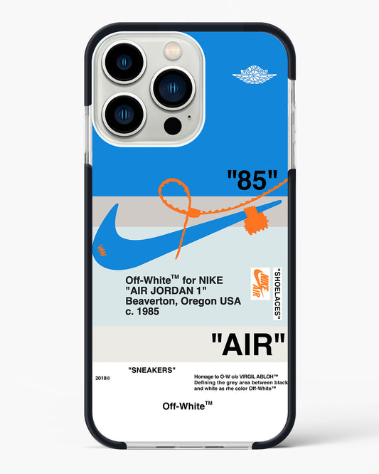 Off White AIR Blue Impact Drop Protection Case