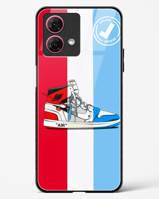 Off White AIR Glass Phone Case-Moto G84 5G