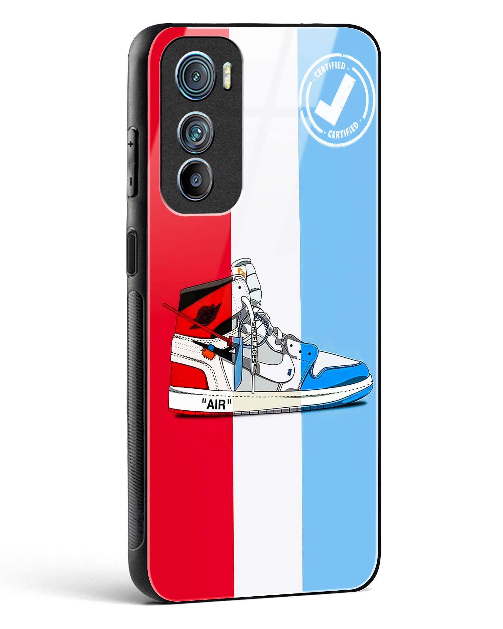 Off White AIR Glass Phone Case-Motorola Edge 30