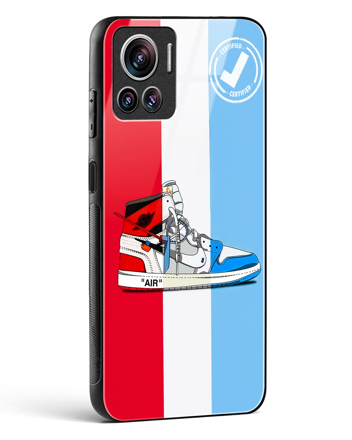 Off White AIR Glass Phone Case-Motorola Edge 30 Ultra