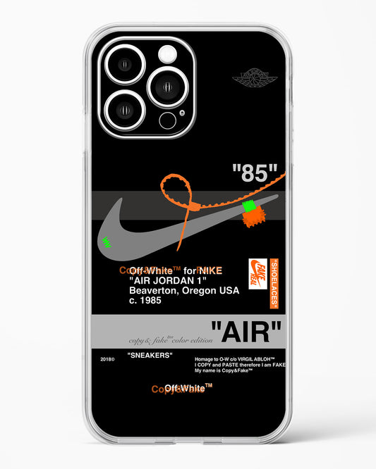 Off White AIR Label Clear Silicone Case