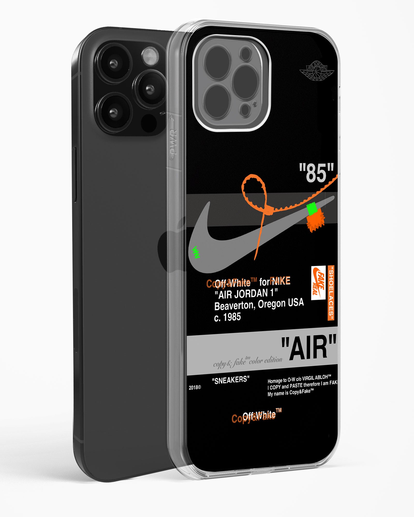 Off White AIR Label Clear Silicone Case