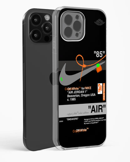 Off White AIR Label Clear Silicone Case