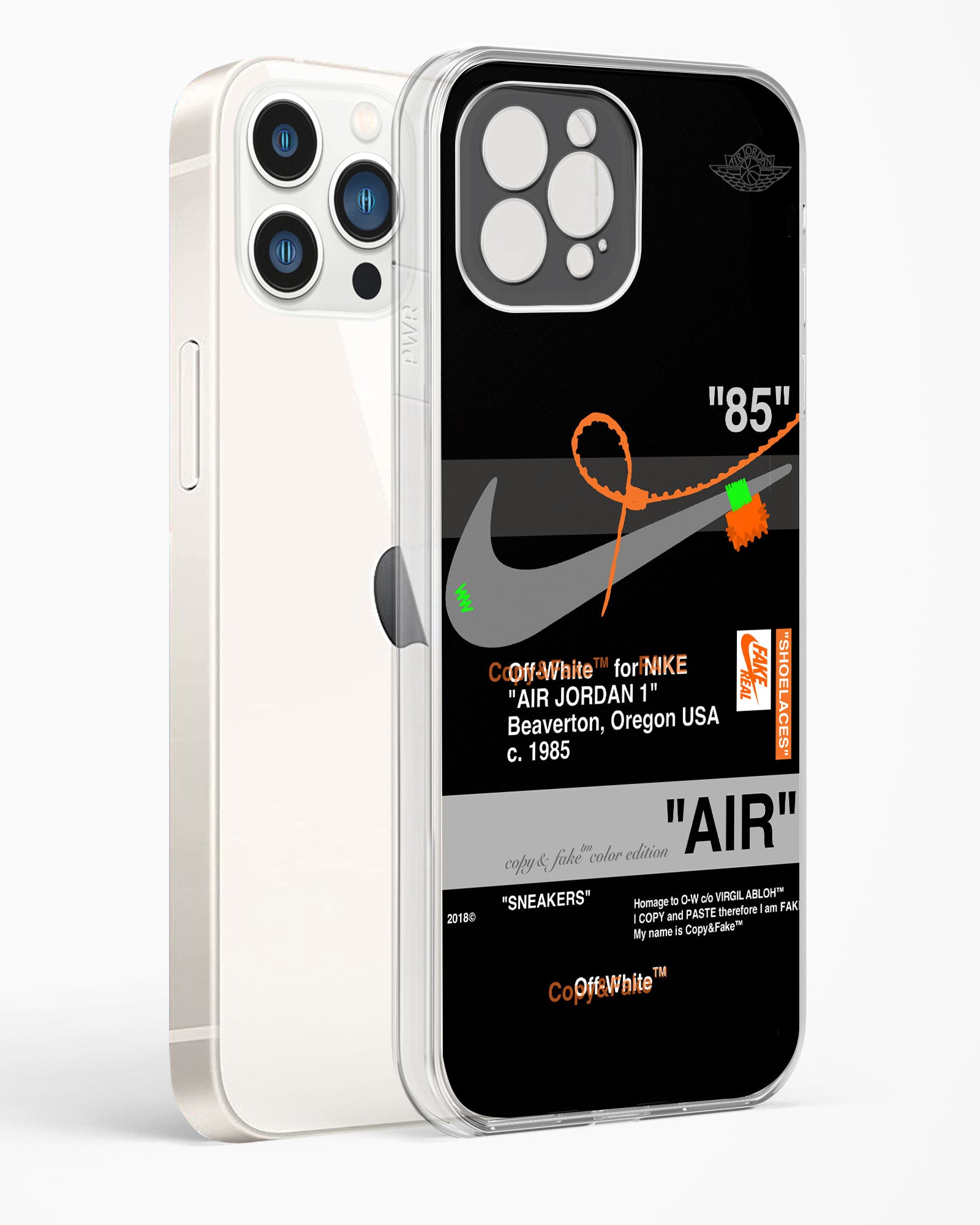 Off White AIR Label Clear Silicone Case