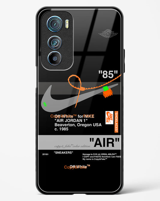 Off White AIR Label Glass Phone Case-Motorola Edge 30