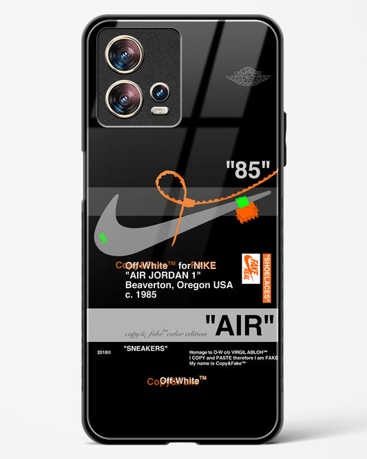 Off White AIR Label Glass Phone Case-Motorola Edge 30 Fusion