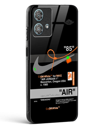 Off White AIR Label Glass Phone Case-Motorola Edge 40 Neo