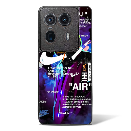 Off White AIR Label Glass Phone Case-Motorola Edge 50 Ultra