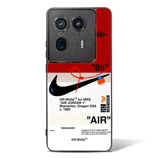 Off White AIR Quoted Glass Phone Case-Motorola Edge 50 Ultra