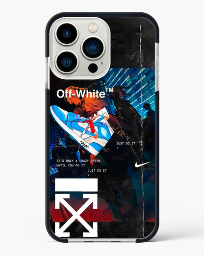 Off White Cross Fade Impact Drop Protection Case