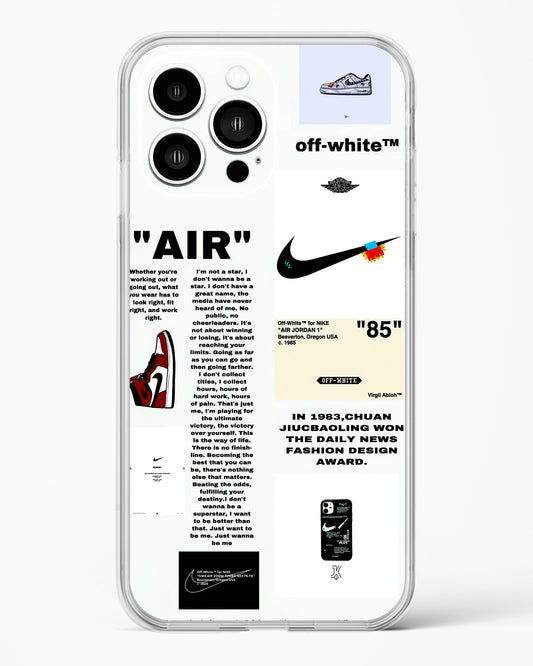 Off White Label Quoted Clear Silicone Case
