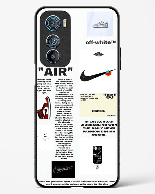 Off White Label Quoted Glass Phone Case-Motorola Edge 30