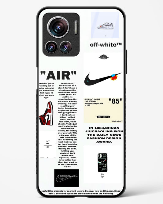 Off White Label Quoted Glass Phone Case-Motorola Edge 30 Ultra