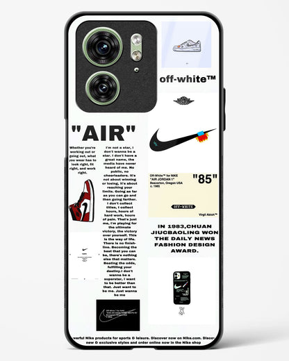 Off White Label Quoted Glass Phone Case-Motorola Edge 40