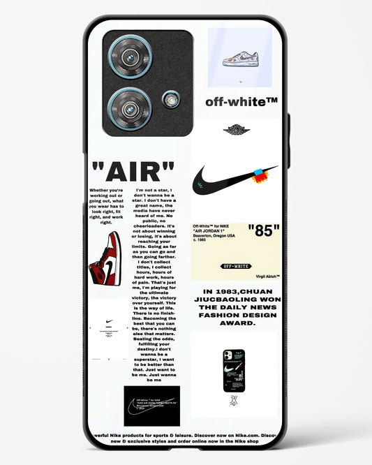 Off White Label Quoted Glass Phone Case-Motorola Edge 40 Neo