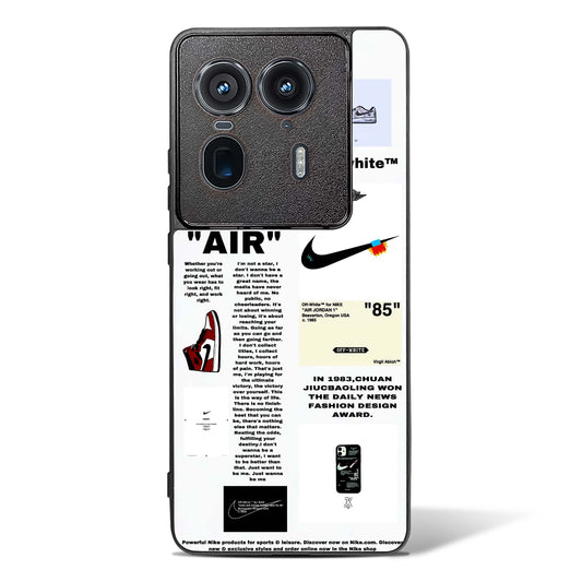 Off White Label Quoted Glass Phone Case-Motorola Edge 50 Ultra