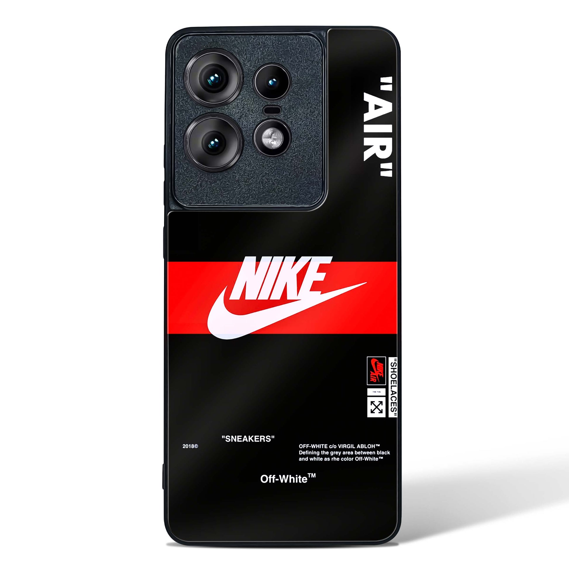 Off White Quoted Glass Phone Case-Motorola Edge 50 Pro