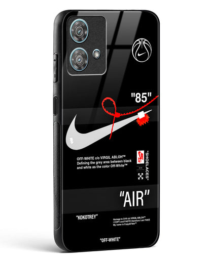 Off White AIR-Label Glass Phone Case-Motorola Edge 40 Neo