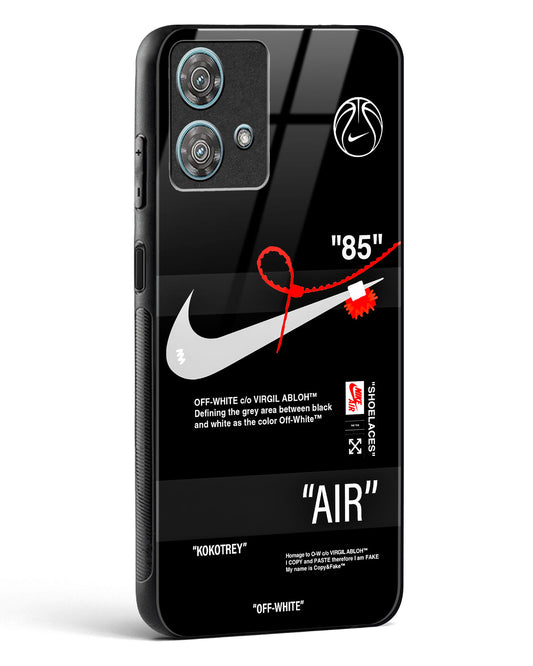 Off White AIR-Label Glass Phone Case-Motorola Edge 40 Neo