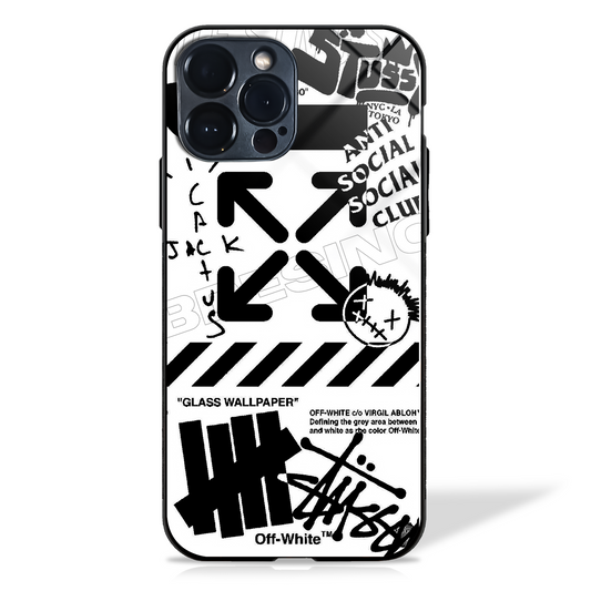 Off White AIR Cross Arrows Premium Glass Case (3 color variants) -  - MW Stuffs - 