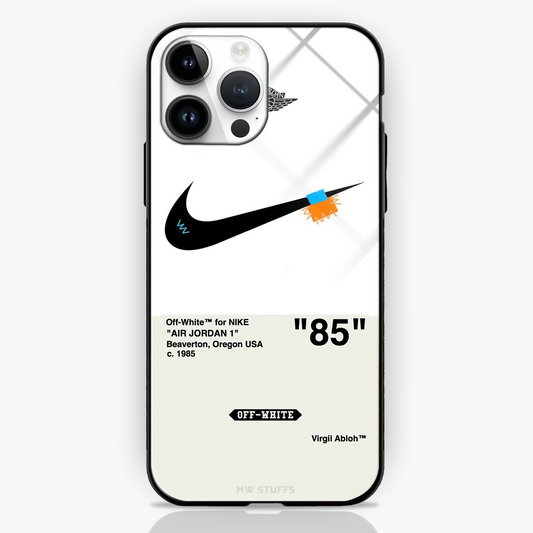 Off White AIR JORDAN Glass Case -  - MW Stuffs - 