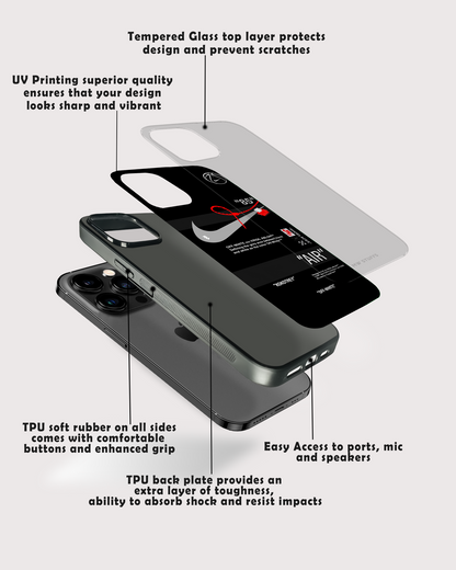 Off White AIR Sneakers BLACK Glass Case -  - MW Stuffs - 