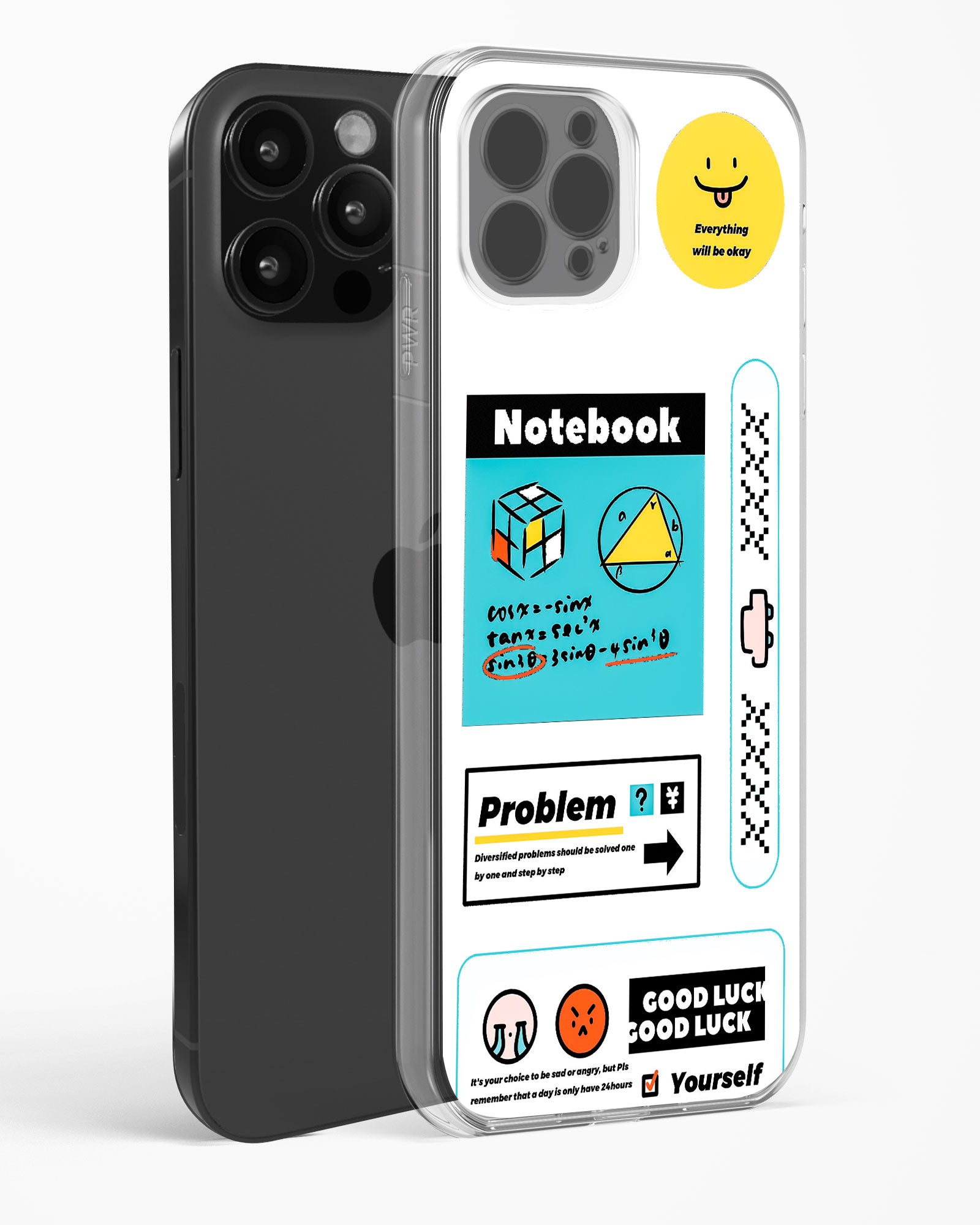 Optimistic Scholar Clear Silicone Case White
