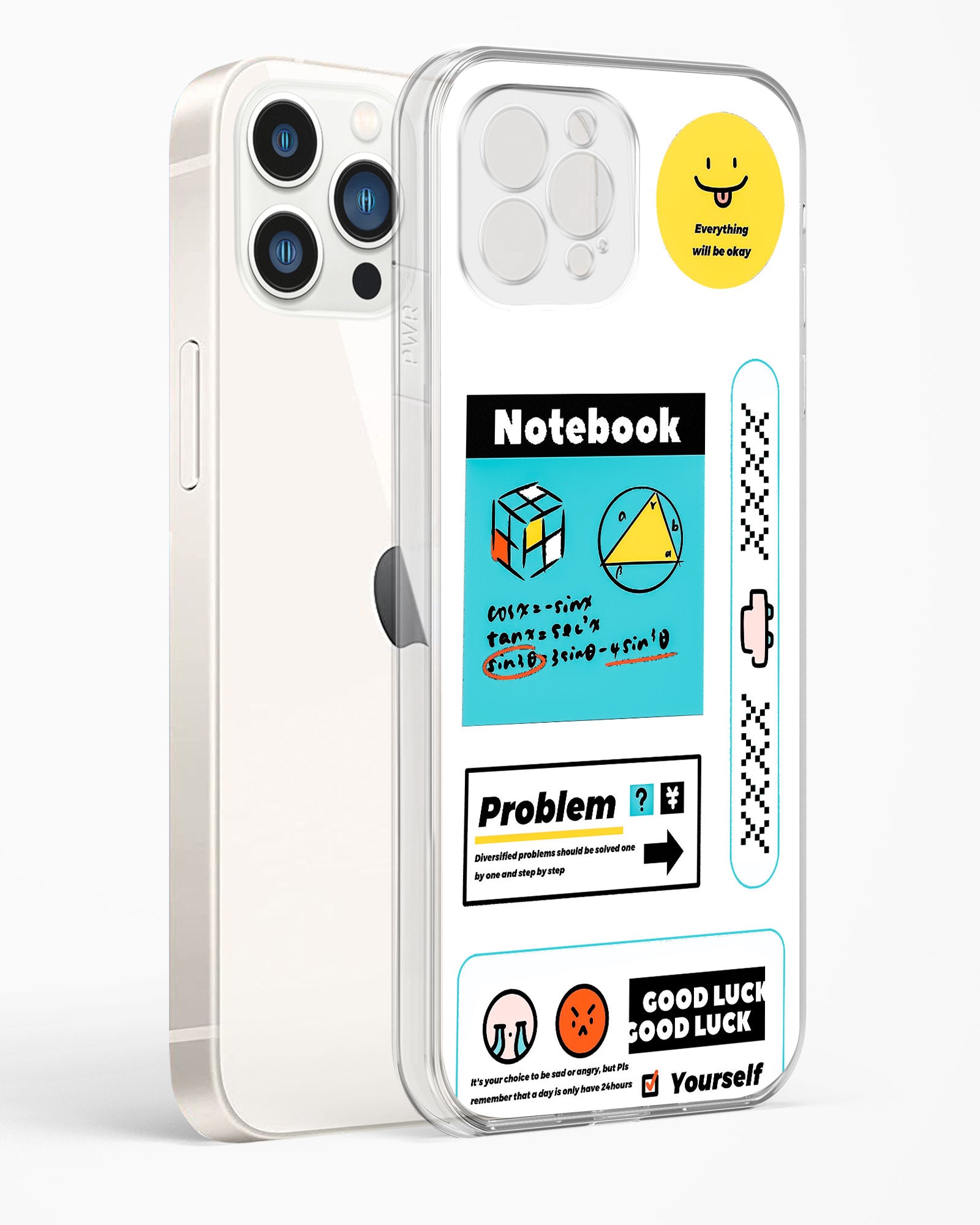 Optimistic Scholar Clear Silicone Case White