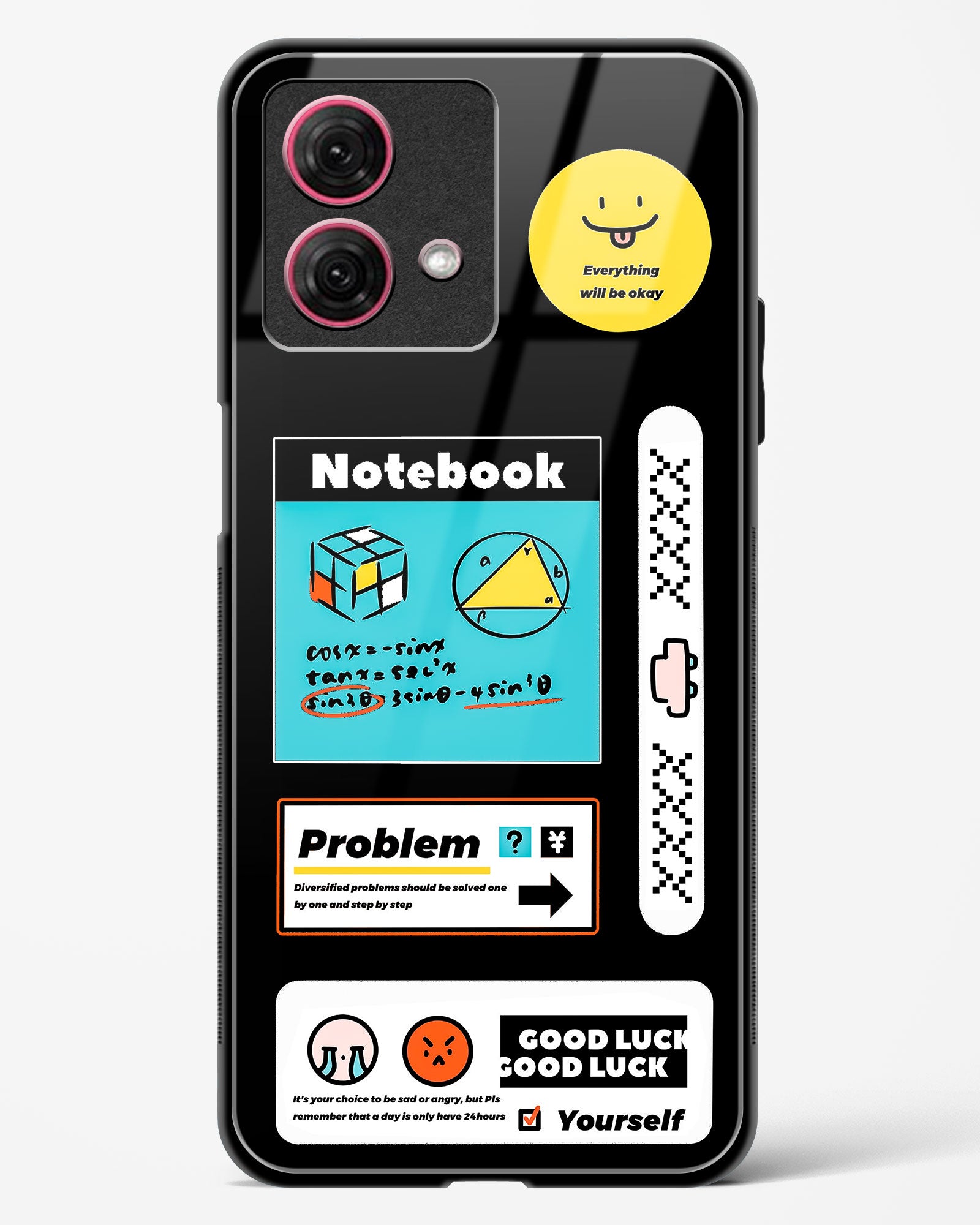Optimistic Scholar Glass Phone Case White-Moto G84 5G