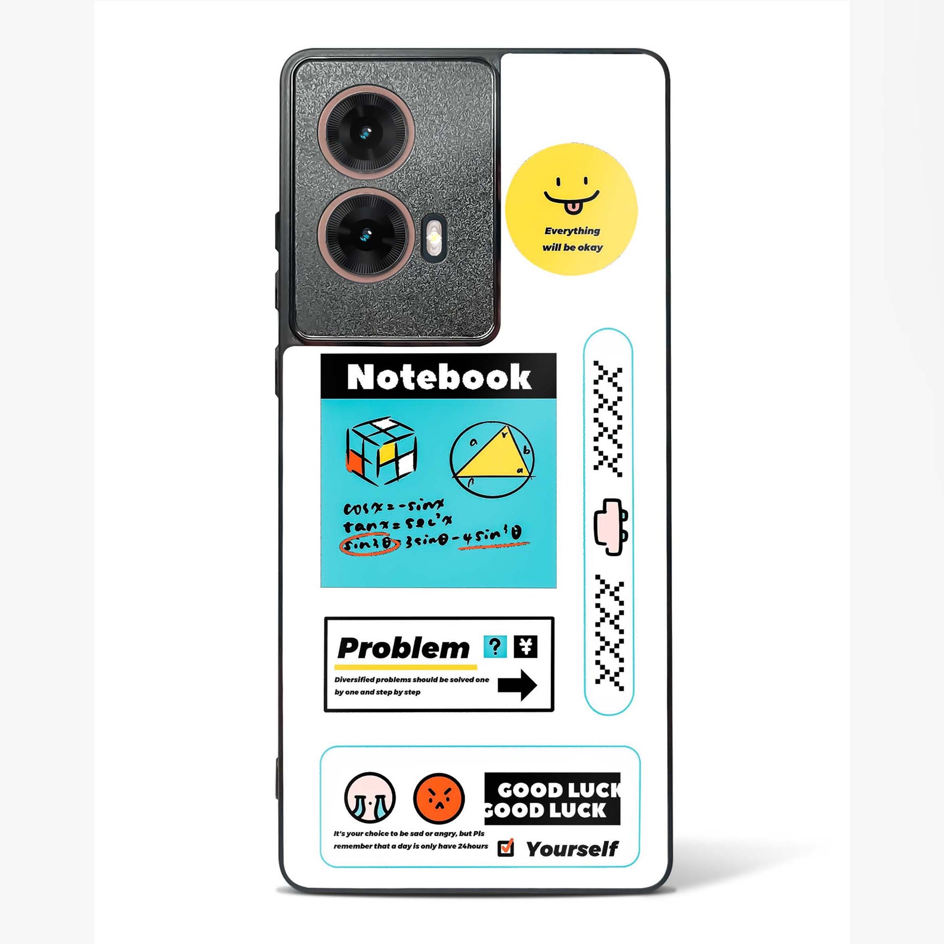 Optimistic Scholar Glass Phone Case White-Moto G85 5G