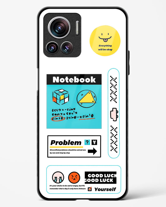 Optimistic Scholar Glass Phone Case White-Motorola Edge 30 Ultra