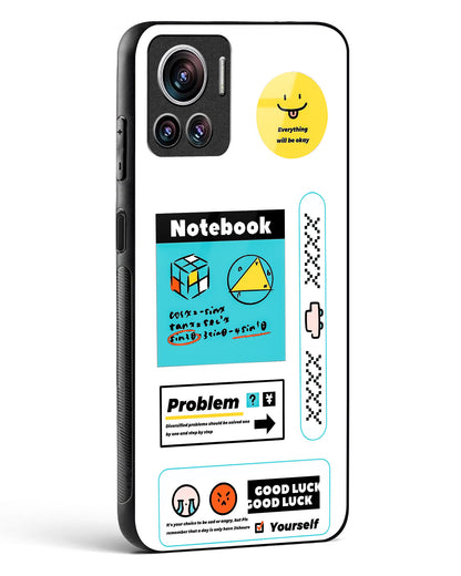 Optimistic Scholar Glass Phone Case White-Motorola Edge 30 Ultra