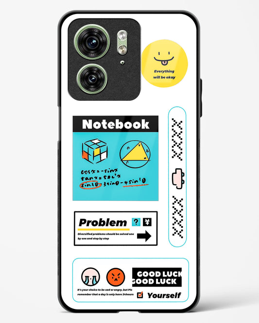 Optimistic Scholar Glass Phone Case White-Motorola Edge 40