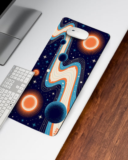Orbit Flow Dance of the Celestial Pathways DeskMat