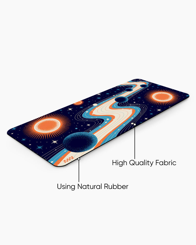Orbit Flow Dance of the Celestial Pathways DeskMat